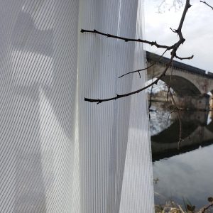 perdea ignifugă acustică transparentă pentru spații publice