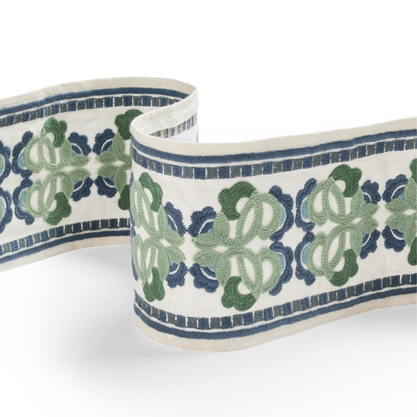 Bandă brodată decorativă Aria Braid Blue Green