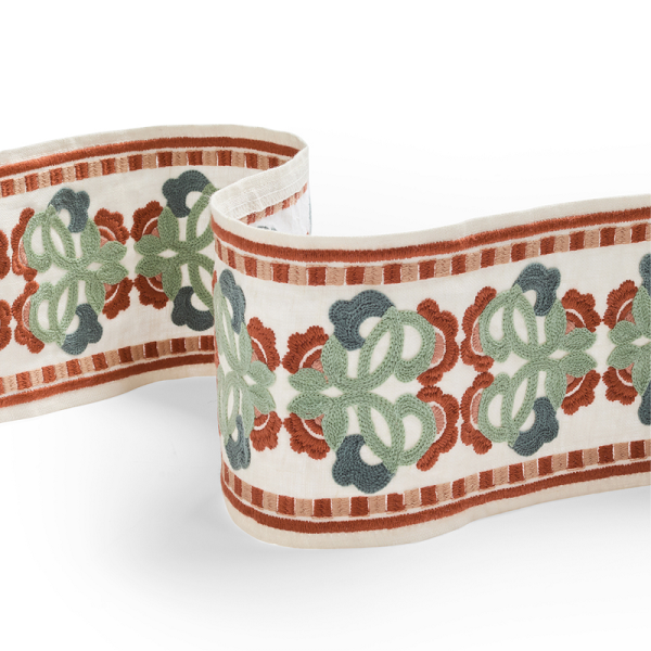 Bandă brodată decorativă Aria Braid Coral Sky